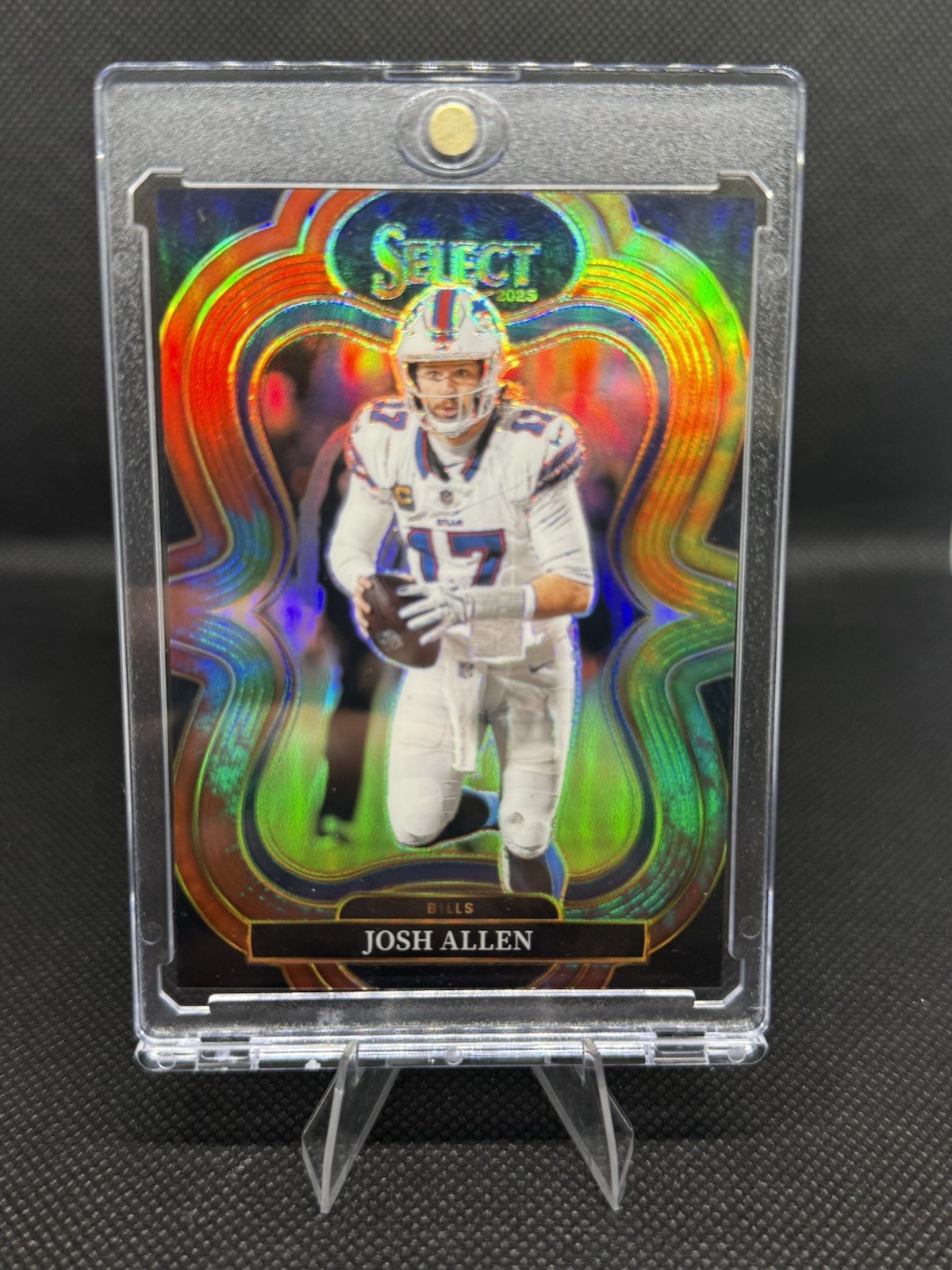 🔥 2025 Panini Select Josh Allen Suite Level Tie-Dye Prizm /25 #386 Bills MVP 🔥