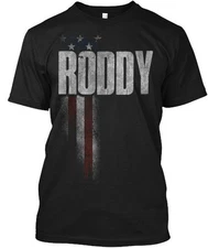 Roddy Family American Flag T-Shirt Made in the USA Size S to 5XL
