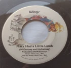 CANADA!!! WINGS (PAUL McCARTNEY) Mary Had A Little Lamb 1972 45 BEATLES