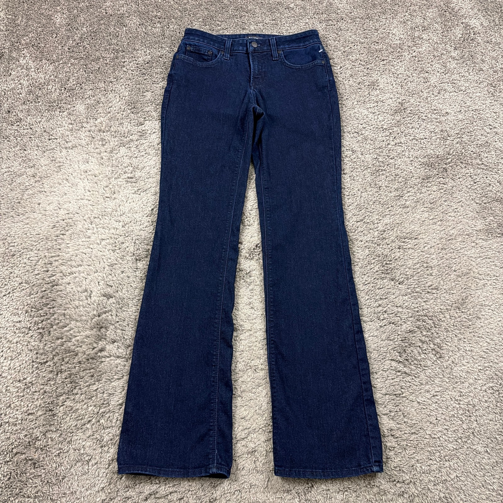 Womens 2 Boot Cut Lift Tuck Dark Wash Mid Rise Billie Mini 2