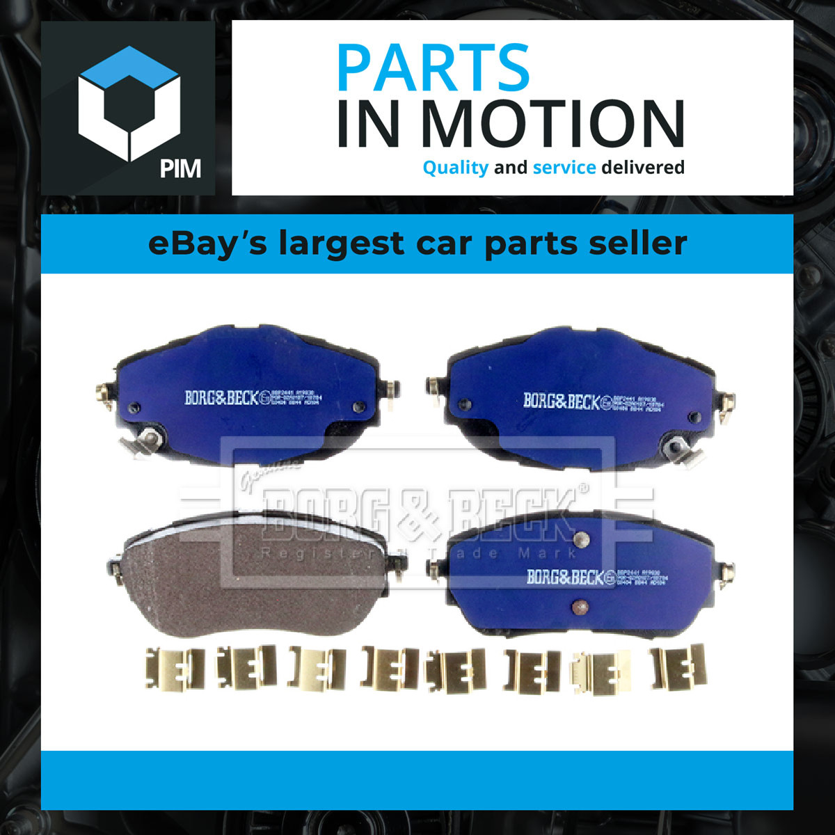 Brake Pads Set Front BBP2441 Borg & Beck 0446502390 0446502391 Quality New