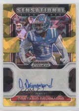 2023 Panini Chronicles Draft Picks Gold Ice Prizm Dontario Drummond Auto 0vp1