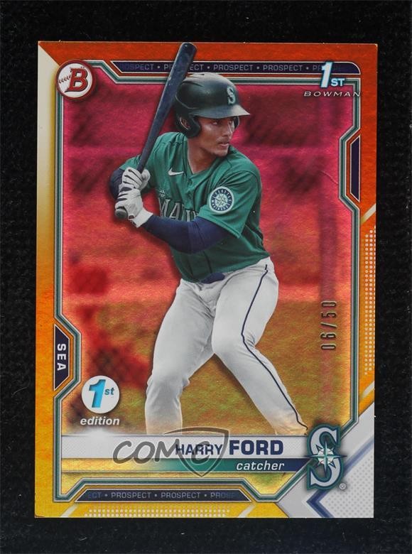 2021 Bowman Draft 1st Edition Gold Foil 6/50 Harry Ford #BD-1 0c3e
