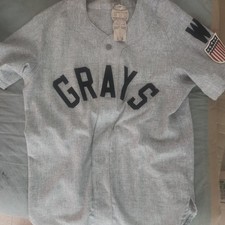NEW with TAGS M Authentic 1944 Homestead Grays Ebbets Field Flannels Jersey Wool