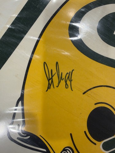 Autographed Vinyl Green Bay Packers Pennant