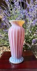 Lundberg Studios Iridescent Blush Rose Petite Classic Art Glass Vase Signed 2001 — photo 2