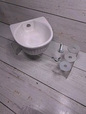 Cage Feeder Small Animals Bowl Pet Ceramic Water  Food Feeder Bowl Small