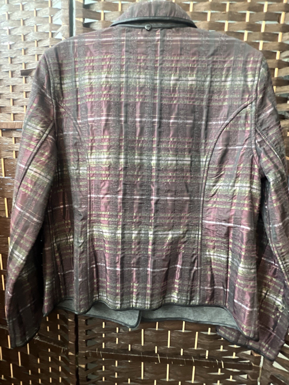 Chicos Plaid Button Jacket - image 8