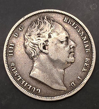 1836 William IV Silver Halfcrown 2/6 Sterling .925 British Coin aVF/VF Details