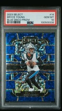 2023 Select Bryce Young Blue Disco Prizm 17/25 PSA 10 17A