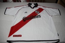 T-Shirt Fußball Alte River Plate 2001-02 Marke Adidas Größe L Publi Quilmes