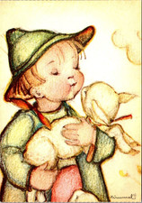 Postal THE LITTLE SHEPHERD Hummel ART 4x6
