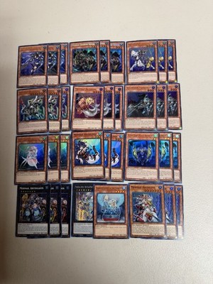 YUGIOH:35-Card Mermail Atlantean Deck Core Statue Neptabyss Shadow Dragoons Diva