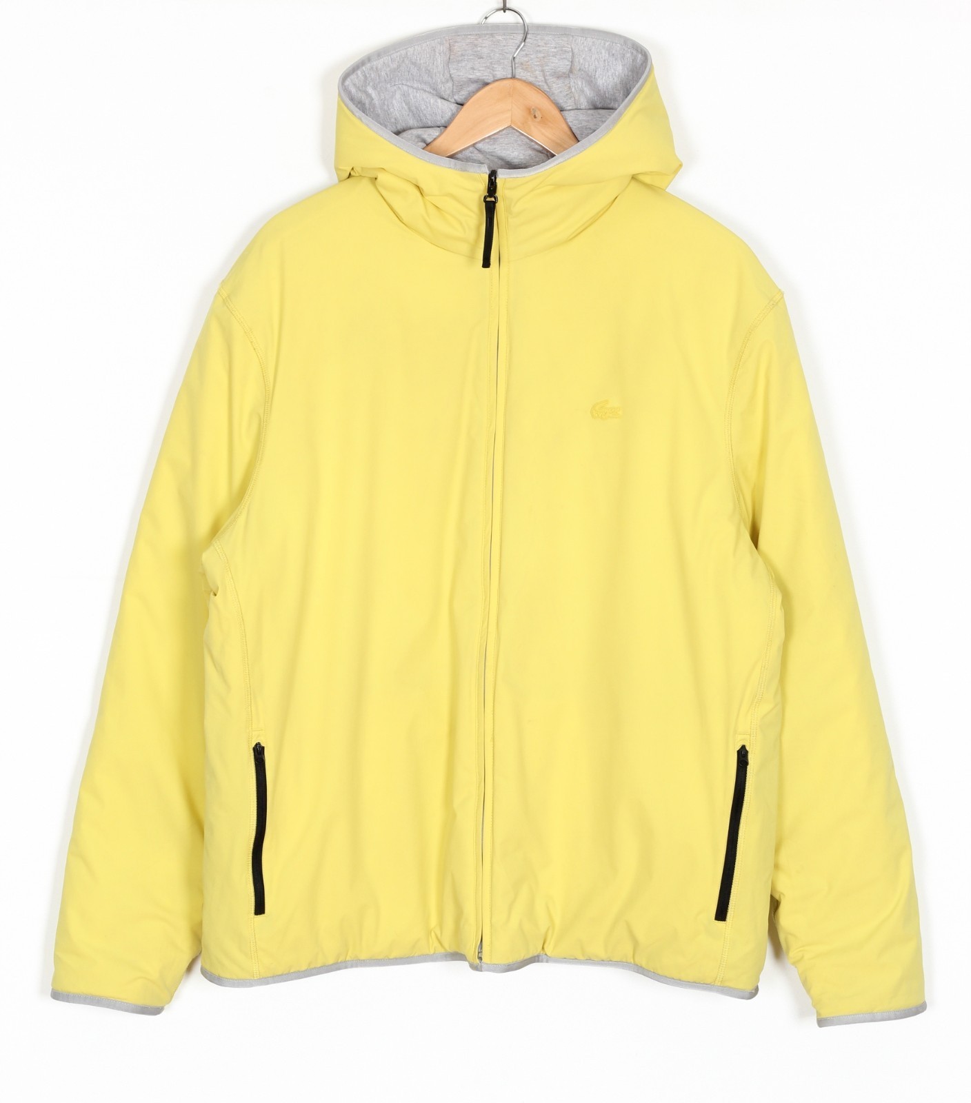 LACOSTE Motion Reversible Hooded Puffer Jacket Men Size FR 6 US XL MJ6392