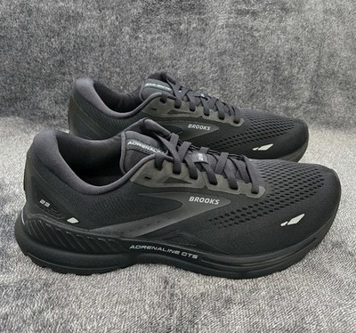 Brooks Adrenaline GTS 23 Running Shoes Mens 9D Black Athleisure Walking Sneakers