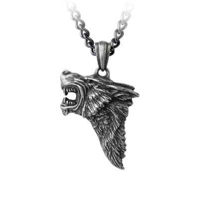 Alchemy Gothic Dunkel Wolf Anhänger -brand Neu