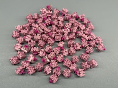 Gazzew Boba Gum Pink RGB Silent Linear Switches lot for Mechanical Keyboard