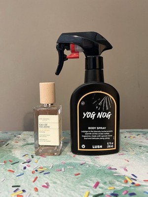 High Partial* Lush Yog Nog Body Spray & Milk Cookie Edt / Lait Biscuit / Rare