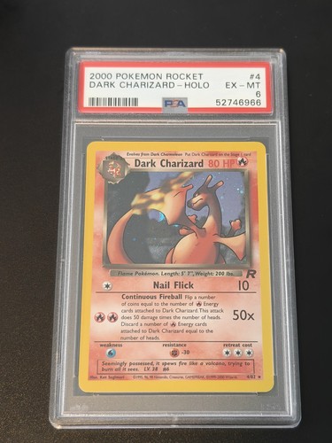 Dark Charizard (Unlimited) graded PSA 6 for sale on eBay