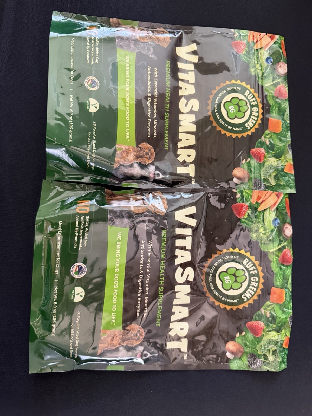 Ruff Greens VitaSmart Powder Supplement for Well-Being All Dog Sizes Life Stages
