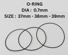 Rubber Watch Case Back O Ring Round Gasket 37mm - 38mm - 39mm Thick 0.7mm