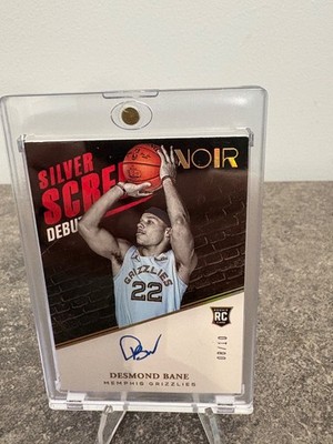 2020-21 Panini Noir - Silver Screen Debut Signatures Desmond Bane #SS-DBA /10..