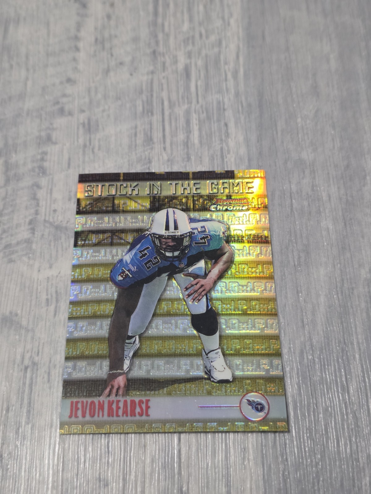 Jevon Kearse Bowman Chrome Stock in the Game #S2 Refractor