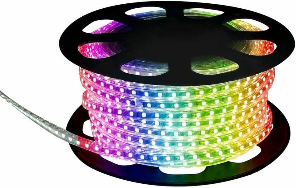 Striscia LED 230 V IP68 SMD 5050 25 M RGB per Illuminazione Decorativa, Esterna - Immagine 4 di 4