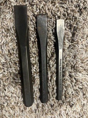 Craftsman Tool 3/4''  5/8  1/2  Cold Chisel 942975 942974 942973 Set