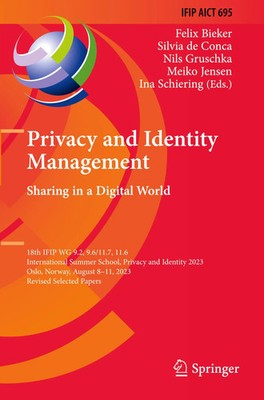 Felix Bieker (u. a.) | Privacy and Identity Management. Sharing in a Digital...