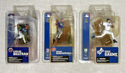 3 MLB McFarlane MINI Figures Nomar Garciaparra Carlos Beltran Eric Gagne