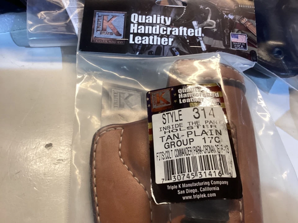 Triple K holster any 1911 Commander 4.25 inch barrel model 314 IWB NEW - Image 2 of 4