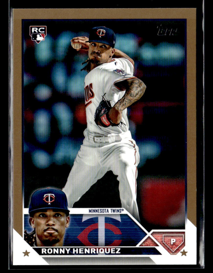 Ronny Henriquez #'d /2023 - 2023 Topps Gold Rookie SP #372 Minnesota Twins