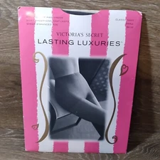 Victoria's Secret Size Small Lasting Luxuries Control Top Pantyhose Classic Navy