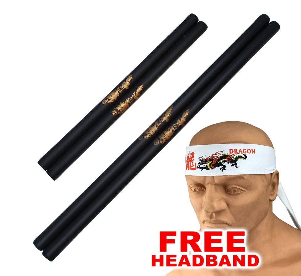 PROWIN Foam Padded Training 20"/26" THIN Escrima Arnis Kali Sticks (Pair), 1" Diameter