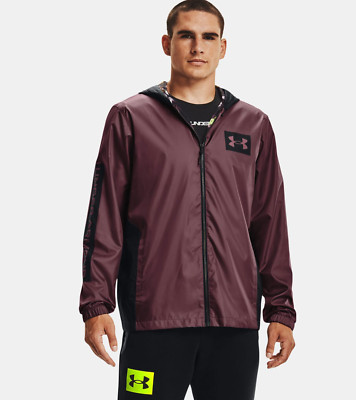 Under Armour Summit Full Zip Windbreaker Jacket 1366224-554 Purple Men's Medium
