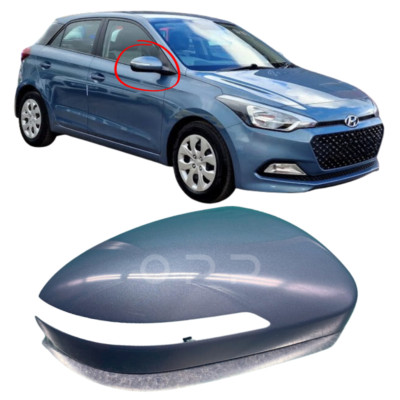 Wing Mirror Cover Painted Aqua Sparkling Blue For Hyundai i20 2015-2020 Right