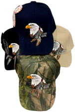 NATIVE PRIDE INDIAN EAGLE FEATHER EMBROIDERED SHADOW HAT CAP BLUE