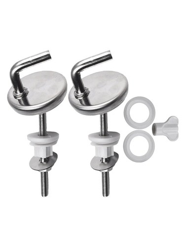 For Imperial Ware Toilet Seat Hinges Screw Bolt Stainless Steel HS0502 Bend Top - Picture 14 of 14