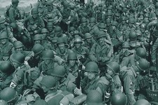 WW II Usa Photo Large Group Of US Soldiers
