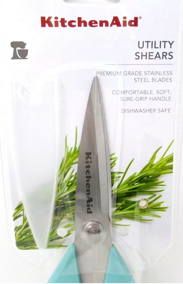 KitchenAid Scissors Shears All Purpose Utility Aqua stainless steel W
