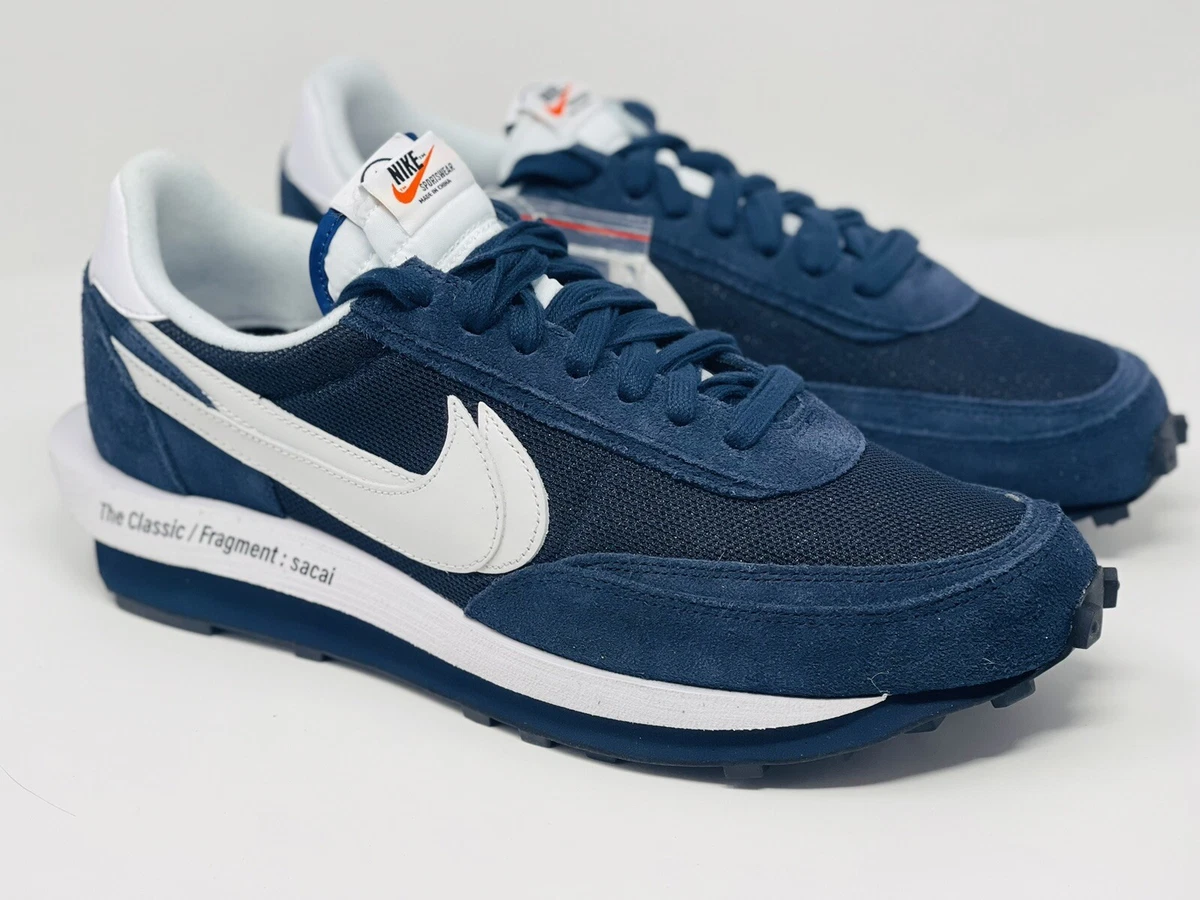 Nike LD Waffle SF X Sacai X Fragment Blue Void Men's Size 14