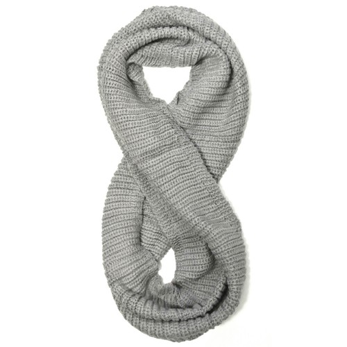 Wrapables Winter Warm Knitted Infinity Scarf and Beanie Hat Set, Light ...