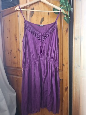 The Collection Debenhams Purple Sun Beach Slip Dress Lace