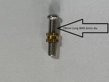 Basin/Bath Pop Up Plug Spare Bolt (6mm dia 28mm Long) 