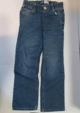 Old Navy Boys Blue Denim Straight Jeans Size 5 Elastic Waist