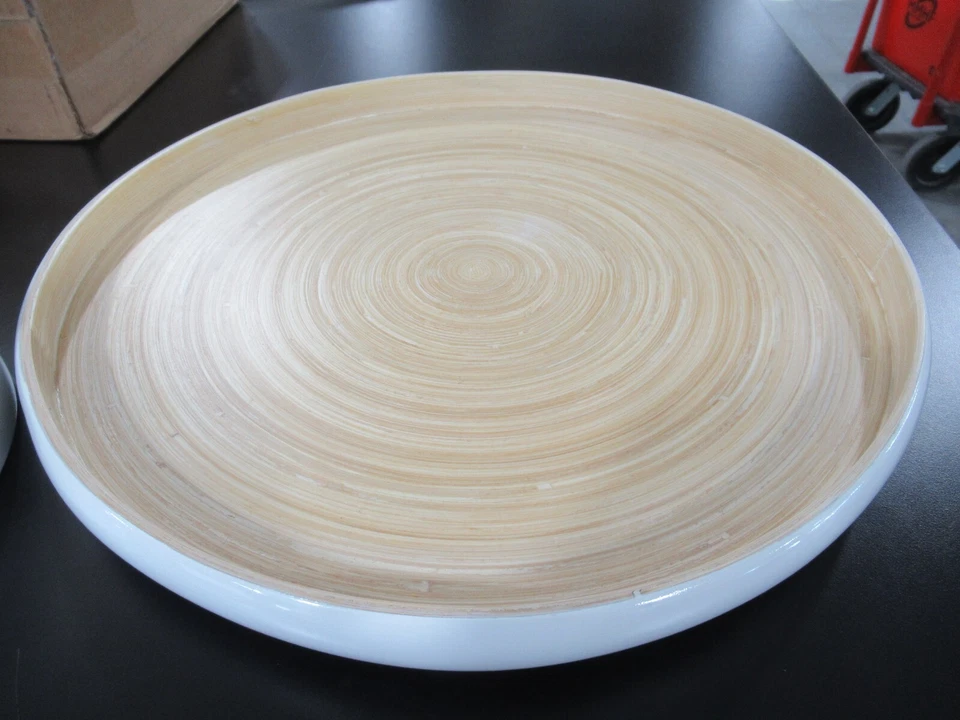 Bibol 光面白色餐盘/托盘 13 英寸和碗 7 英寸 X 4 套装 * 新 * — 第 4/4 张图片