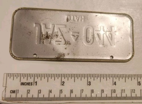 Vintage Utah Bicycle Plate 1981 - 第 2/2 張圖片