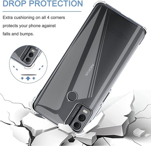 Funda Para Nokia C12 C22 C32 G22 G42 G21 G60 Claro Silicona Antichoque Teléfono - Imagen 11 de 32