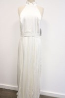 Ivy & Oak Damen Kleid Maxi Dress Weiß Gr.38 Neu